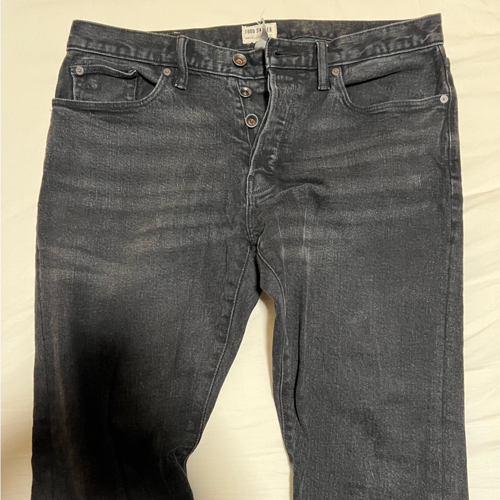 Todd Snyder 31/32 black slim fit jeans